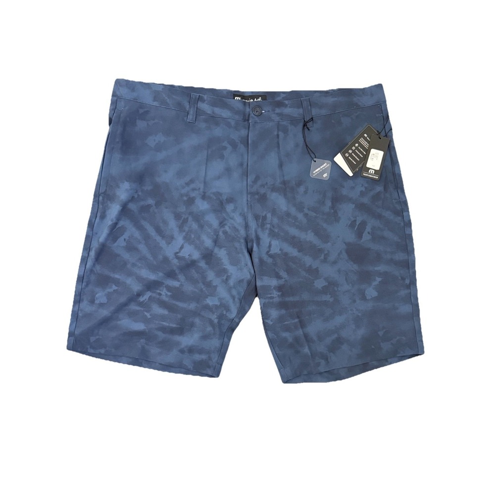 Travis Mathew Shorts Mens 42 Blue Dock‎ Head Casual Stretch